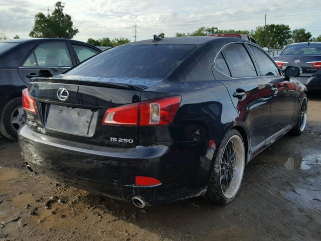 JTHBF5C28D5192499 - 2013 LEXUS IS 250 BLACK photo 4