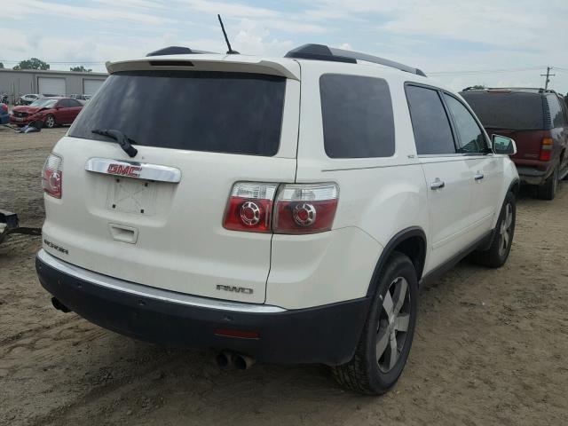 1GKLVMED4AJ180648 - 2010 GMC ACADIA SLT თეთრი ფოტო 4