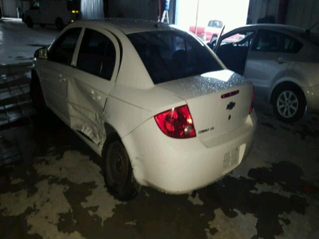 1G1AK58F687286727 - 2008 CHEVROLET COBALT LS WHITE photo 3