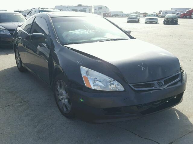 1HGCM82606A000425 - 2006 HONDA ACCORD EX BLACK photo 1