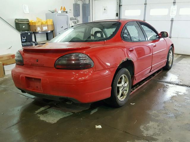 1G2WP52K11F178519 - 2001 PONTIAC GRAND PRIX RED photo 4
