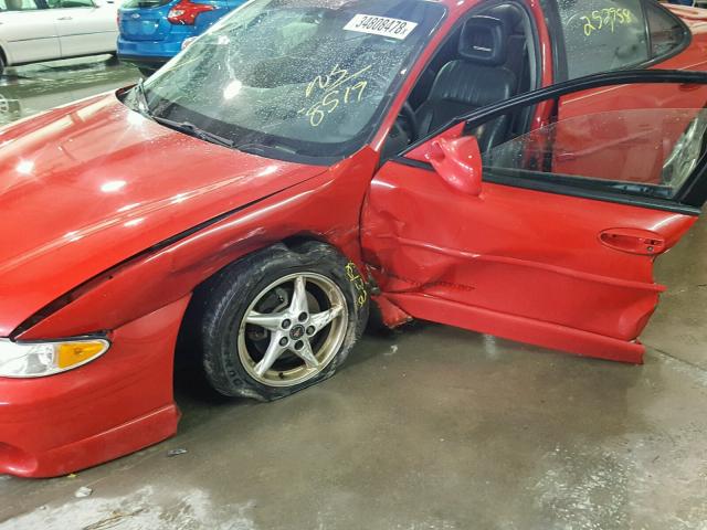 1G2WP52K11F178519 - 2001 PONTIAC GRAND PRIX RED photo 9