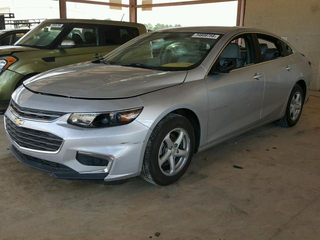 1G1ZB5ST2HF145421 - 2017 CHEVROLET MALIBU LS SILVER photo 2