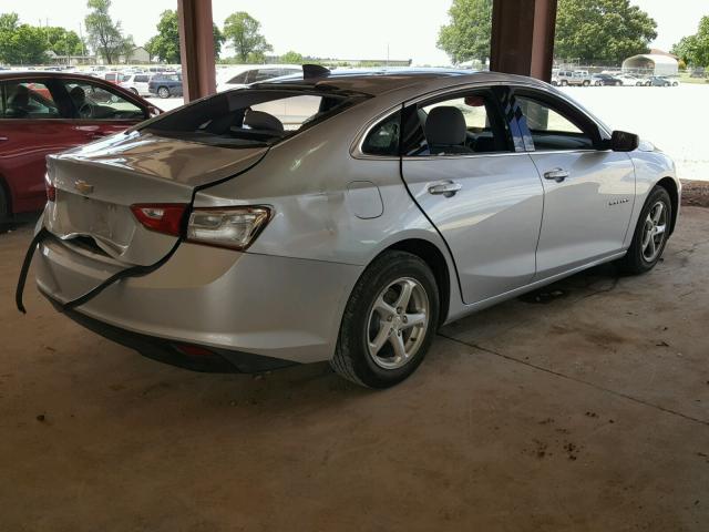 1G1ZB5ST2HF145421 - 2017 CHEVROLET MALIBU LS SILVER photo 4