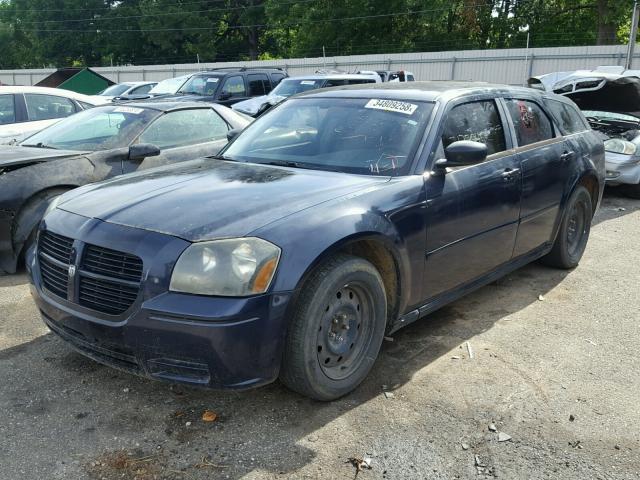 2D4FV47T36H446928 - 2006 DODGE MAGNUM SE BLUE photo 2