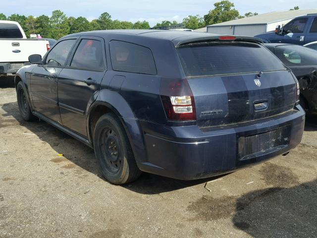 2D4FV47T36H446928 - 2006 DODGE MAGNUM SE BLUE photo 3