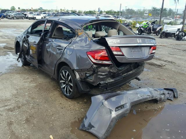 19XFB2F91EE009861 - 2014 HONDA CIVIC EXL BEIGE photo 3