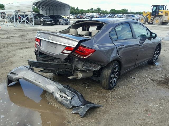 19XFB2F91EE009861 - 2014 HONDA CIVIC EXL BEIGE photo 4