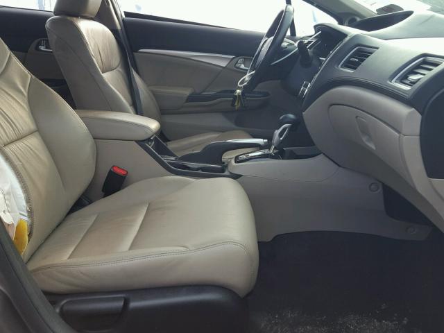 19XFB2F91EE009861 - 2014 HONDA CIVIC EXL BEIGE photo 5
