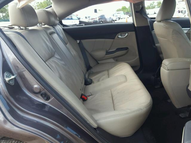 19XFB2F91EE009861 - 2014 HONDA CIVIC EXL BEIGE photo 6