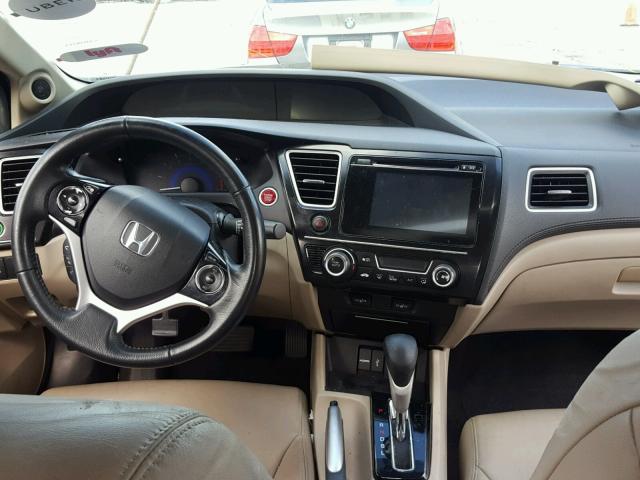 19XFB2F91EE009861 - 2014 HONDA CIVIC EXL BEIGE photo 9