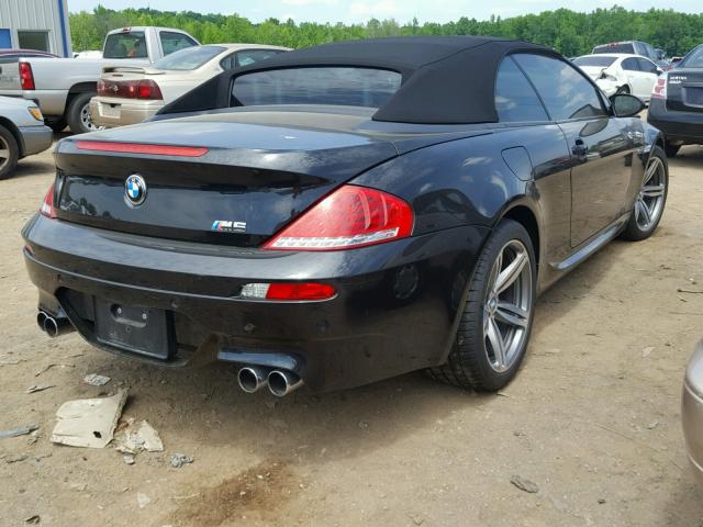 WBSEK93538CY79427 - 2008 BMW M6 BLACK photo 4