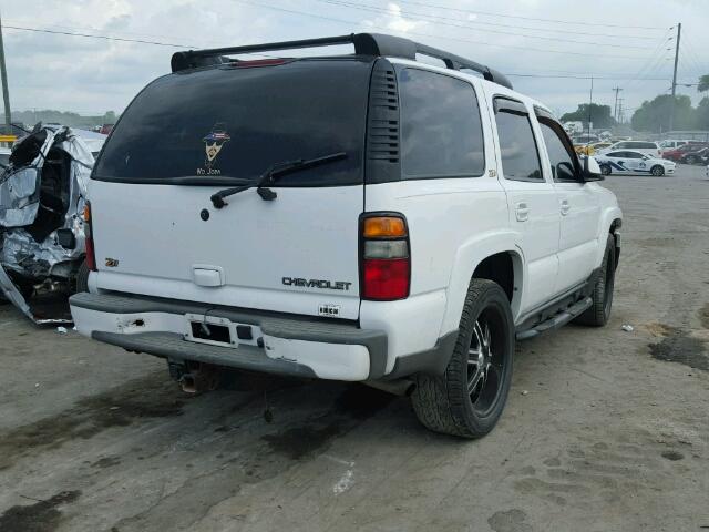 1GNEK13Z84R139947 - 2004 CHEVROLET TAHOE K150 WHITE photo 4