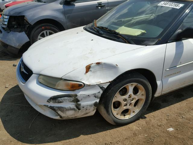 3C3EL55HXXT548212 - 1999 CHRYSLER SEBRING JX WHITE photo 9