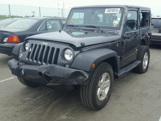 1C4AJWAG9GL297942 - 2016 JEEP WRANGLER S BLACK photo 2