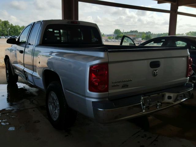 1D7HE42K96S581382 - 2006 DODGE DAKOTA SLT SILVER photo 3