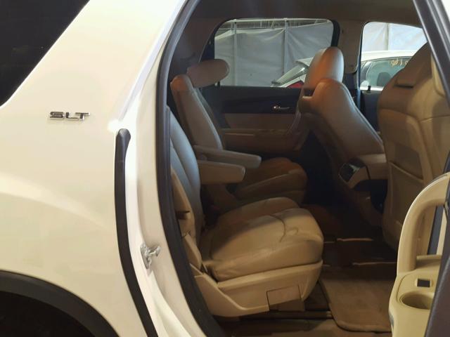 1GKKRRED0BJ337073 - 2011 GMC ACADIA SLT თეთრი ფოტო 6