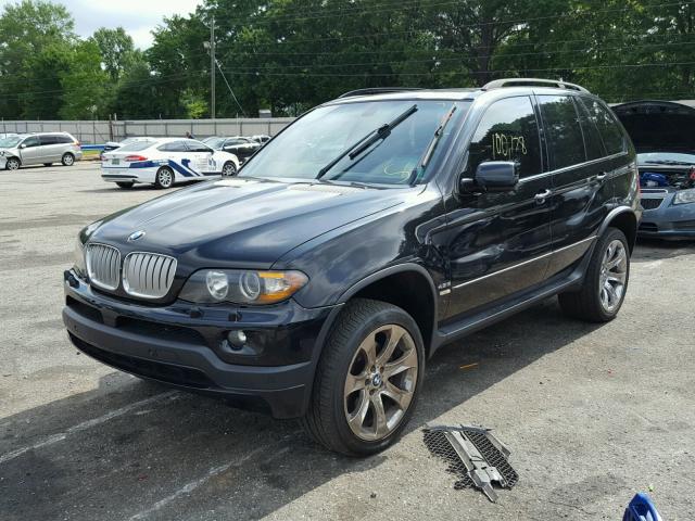 5UXFA93575LE82248 - 2005 BMW X5 4.8IS BLACK photo 2