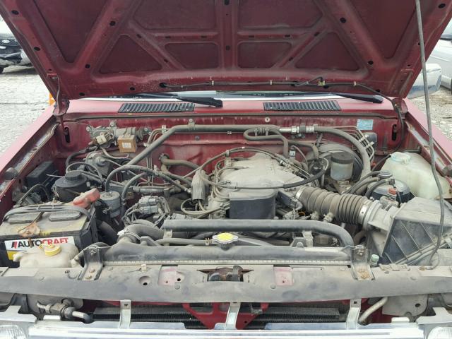 1N6HD16Y6SC464175 - 1995 NISSAN TRUCK KING RED photo 7