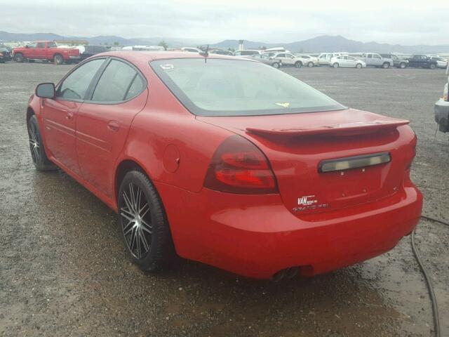 2G2WC58C961248973 - 2006 PONTIAC GRAND PRIX RED photo 3
