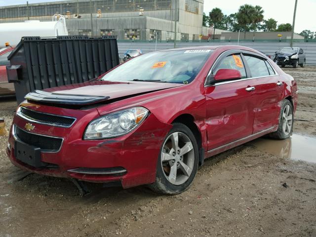 1G1ZC5EU7CF354258 - 2012 CHEVROLET MALIBU 1LT RED photo 2