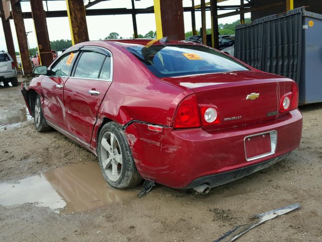 1G1ZC5EU7CF354258 - 2012 CHEVROLET MALIBU 1LT RED photo 3