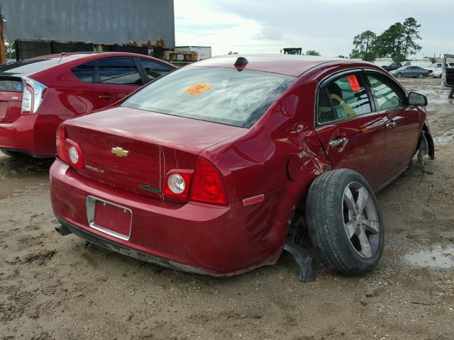 1G1ZC5EU7CF354258 - 2012 CHEVROLET MALIBU 1LT RED photo 4