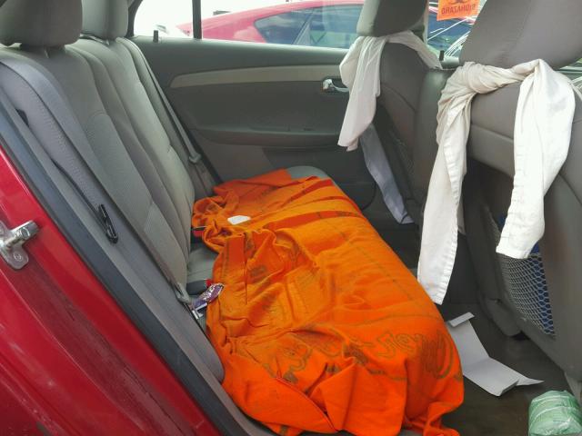 1G1ZC5EU7CF354258 - 2012 CHEVROLET MALIBU 1LT RED photo 6