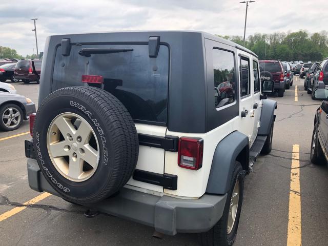 1J8GA39148L562107 - 2008 JEEP WRANGLER U WHITE photo 4