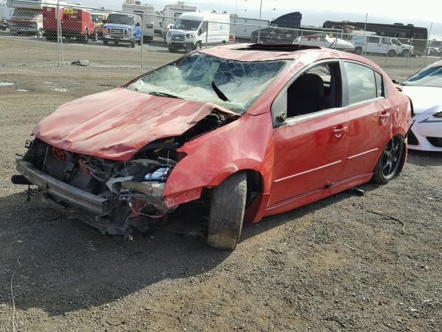 3N1CB61E28L611508 - 2008 NISSAN SENTRA SE- RED photo 2