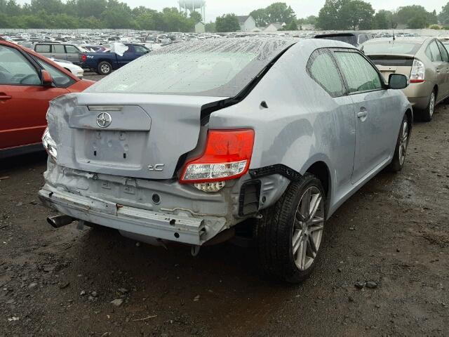 JTKJF5C78C3043408 - 2012 TOYOTA SCION TC GRAY photo 4