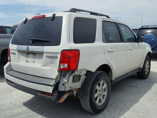 4F2CZ02749KM01095 - 2009 MAZDA TRIBUTE I WHITE photo 4