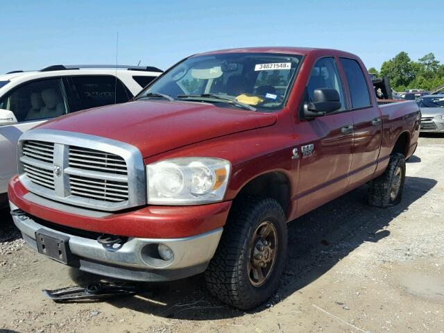 3D7KS28A08G172313 - 2008 DODGE RAM 2500 S RED photo 2