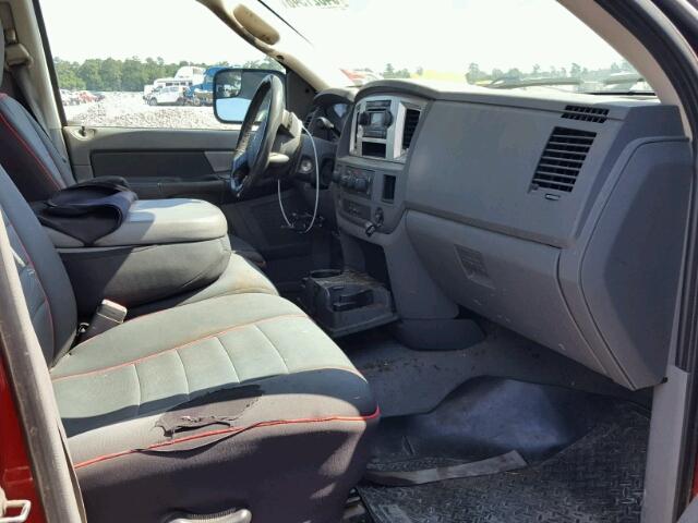 3D7KS28A08G172313 - 2008 DODGE RAM 2500 S RED photo 5