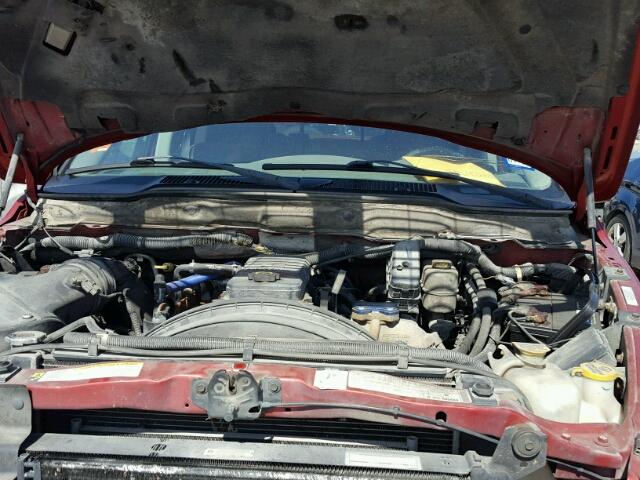 3D7KS28A08G172313 - 2008 DODGE RAM 2500 S RED photo 7