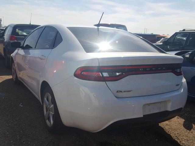 1C3CDFBB1FD227285 - 2015 DODGE DART SXT WHITE photo 3