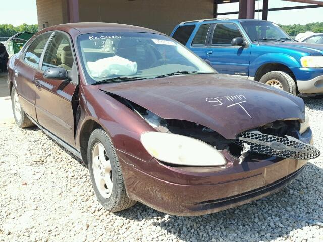 1FAFP5528YA156277 - 2000 FORD TAURUS SES RED photo 1