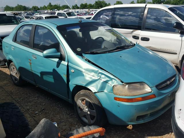 KL1TD52605B419694 - 2005 CHEVROLET AVEO BASE Dəniz mavisi foto 1