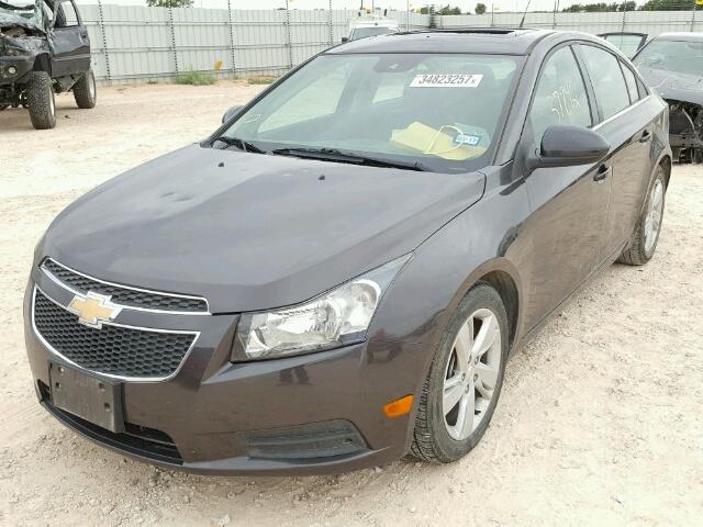 1G1P75SZ1E7244413 - 2014 CHEVROLET CRUZE DIES GRAY photo 2