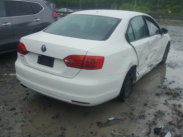 3VW2K7AJ0BM377797 - 2011 VOLKSWAGEN JETTA BASE 白色 照片 4