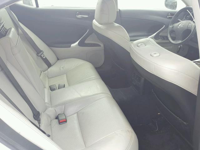 JTHBK262095107006 - 2009 LEXUS IS 250 WHITE photo 6