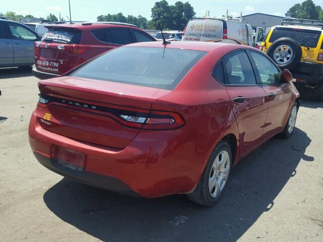 1C3CDFAA6DD306294 - 2013 DODGE DART RED photo 4