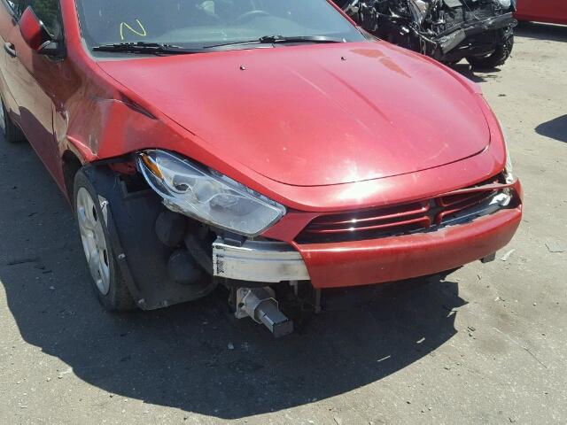 1C3CDFAA6DD306294 - 2013 DODGE DART RED photo 9