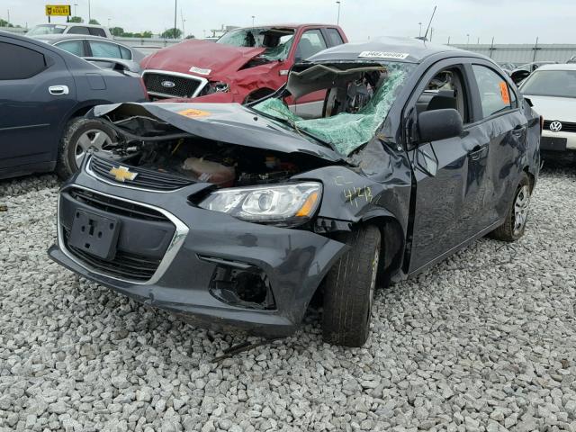 1G1JB5SH8H4150370 - 2017 CHEVROLET SONIC LS BLACK photo 2