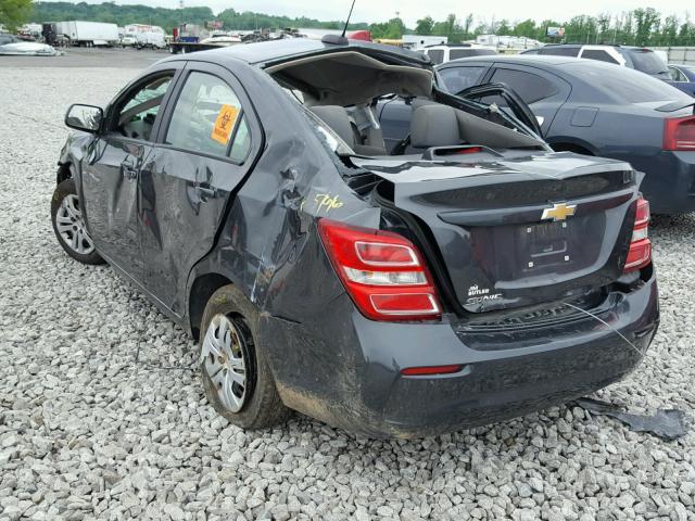 1G1JB5SH8H4150370 - 2017 CHEVROLET SONIC LS BLACK photo 3