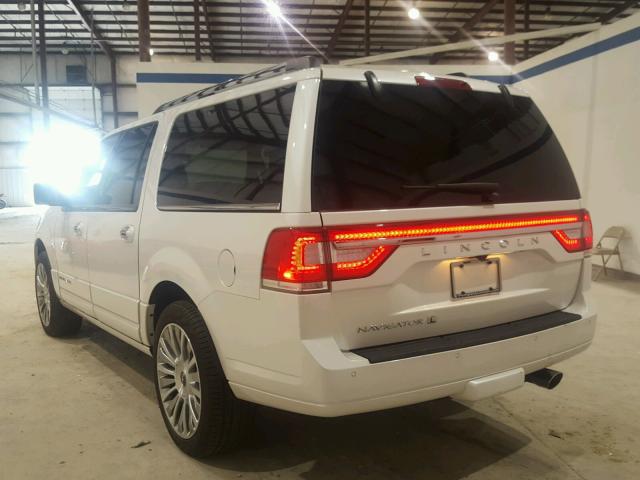 5LMJJ3HT9HEL13900 - 2017 LINCOLN NAVIGATOR WHITE photo 3