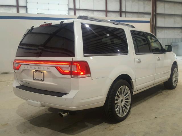 5LMJJ3HT9HEL13900 - 2017 LINCOLN NAVIGATOR WHITE photo 4