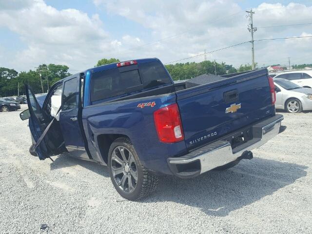 3GCUKSEC5HG180500 - 2017 CHEVROLET SILVERADO BLUE photo 3