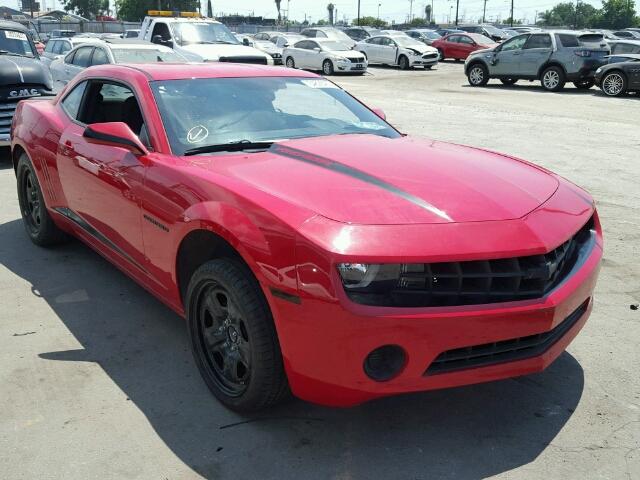 2G1FE1E3XC9193801 - 2012 CHEVROLET CAMARO LS RED photo 1