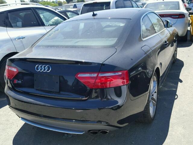 WAURV78T69A053256 - 2009 AUDI S5 QUATTRO BLACK photo 4